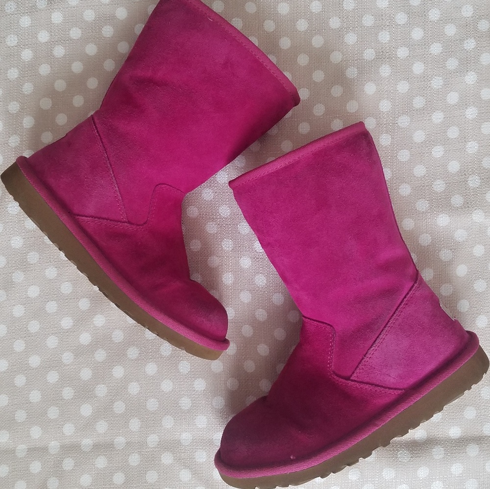 Ugg Boots Lil Sunshine Pink Boots Sz 3